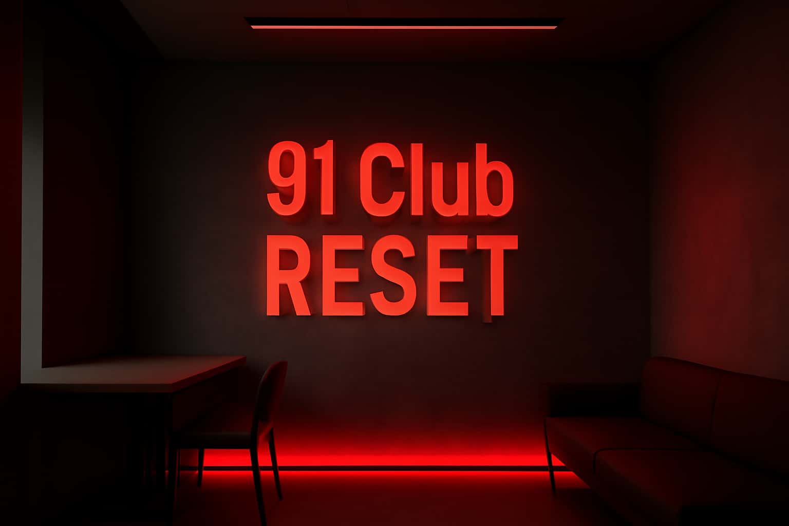 Informational scene illustrating the secure reset process for 91 Club.