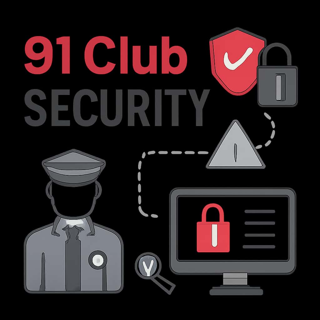 A diagram illustrating the security measures of 91 Club.