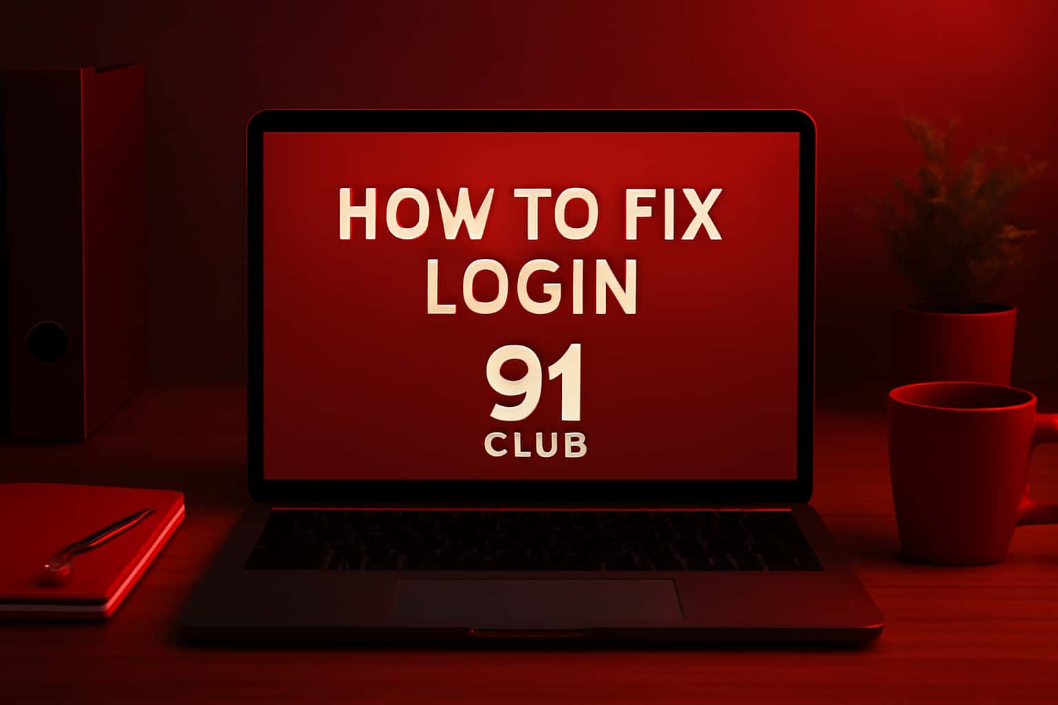 An informative visual representation related to resolving login issues for 91 Club.