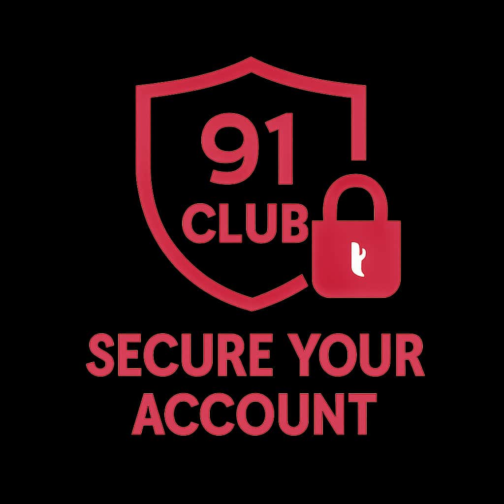 Professional badge illustrating the security of 91 Club account.