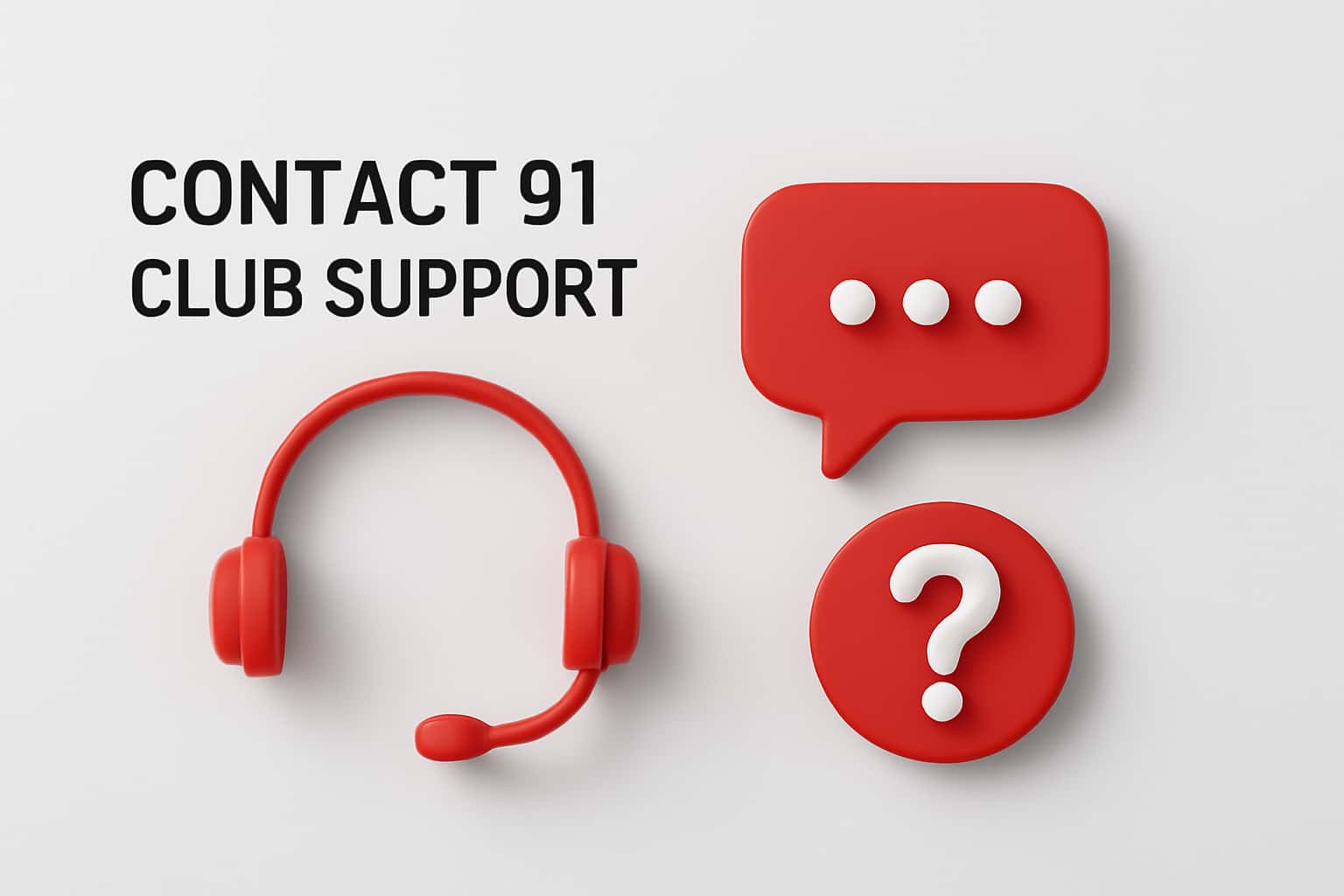 Contact 91 Club Support Interface